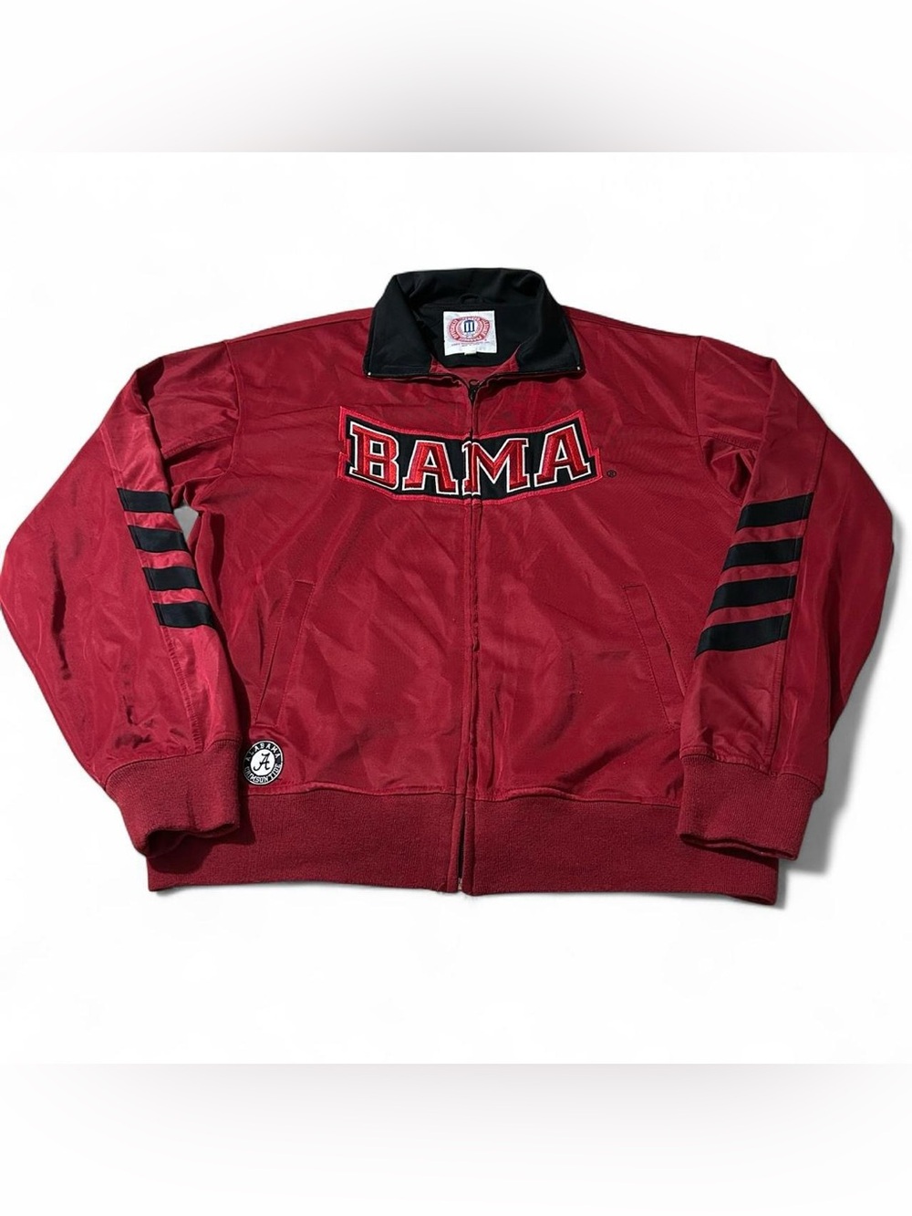 Vintage Y2K Alabama Crimson Tide College Track Jacket Size Large
